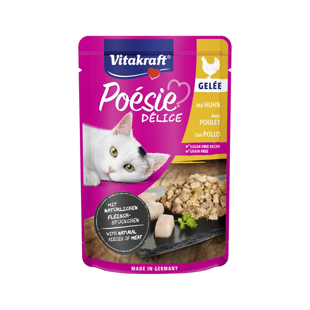 Vitakraft Poésie Délice – Chicken in Jelly (Gelée)