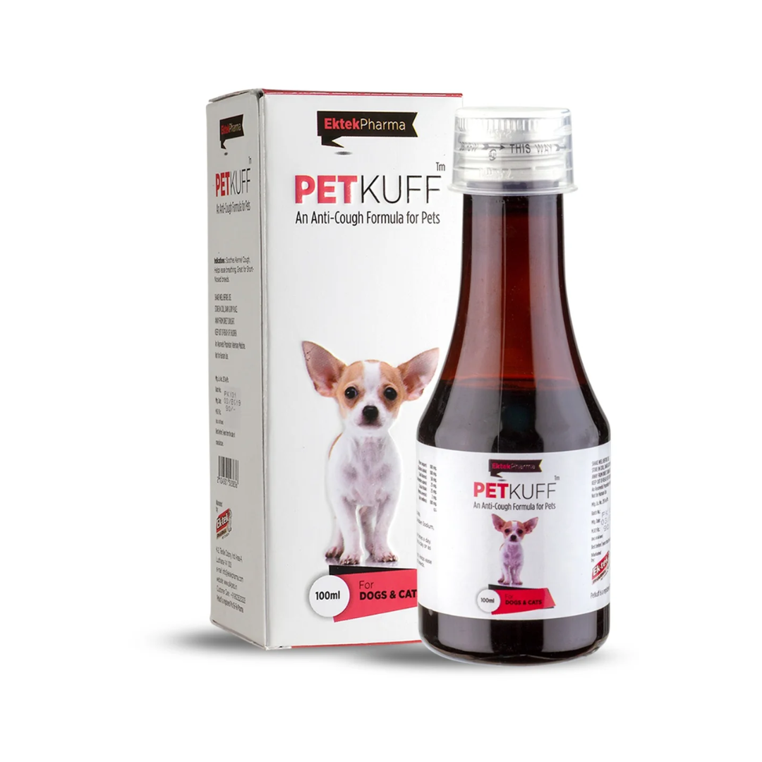 Ektek Pharma Petkuff Anti-Cough Formula for Dogs & Cats – 100 ml