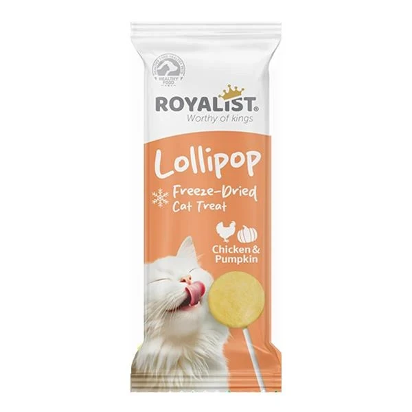 Royalist Lollipop Chicken & Pumpkin Freeze-Dried Cat Treat
