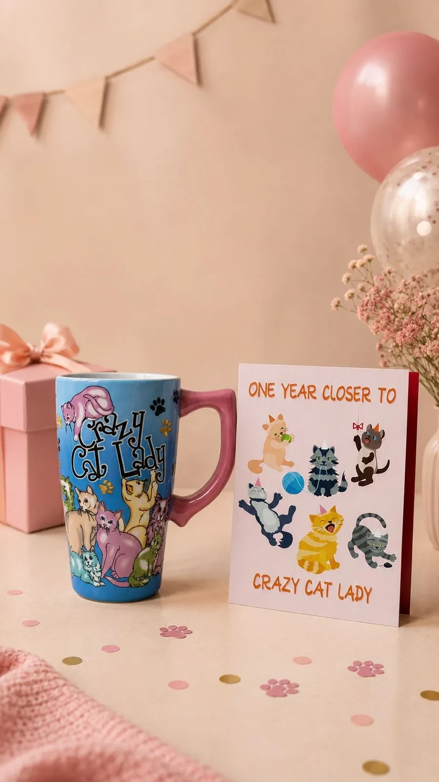 Crazy Cat Lady Birthday Gift Set