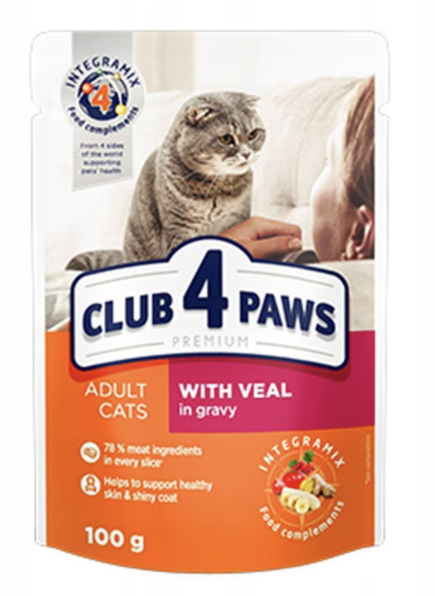 Club 4 Paws Premium Veal in Gravy with IntegramiX