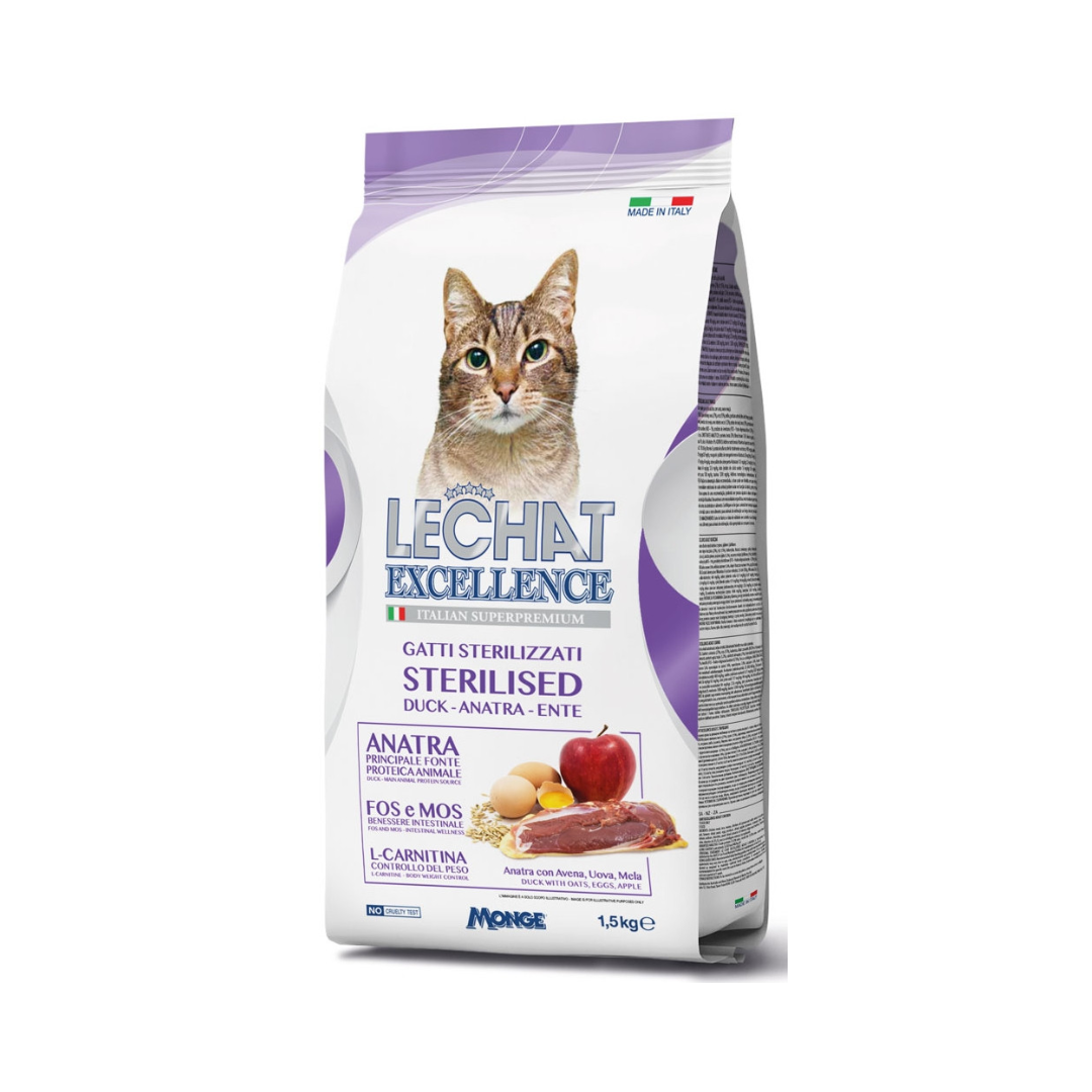 LeChat Excellence Sterilised Duck – 1.5 kg