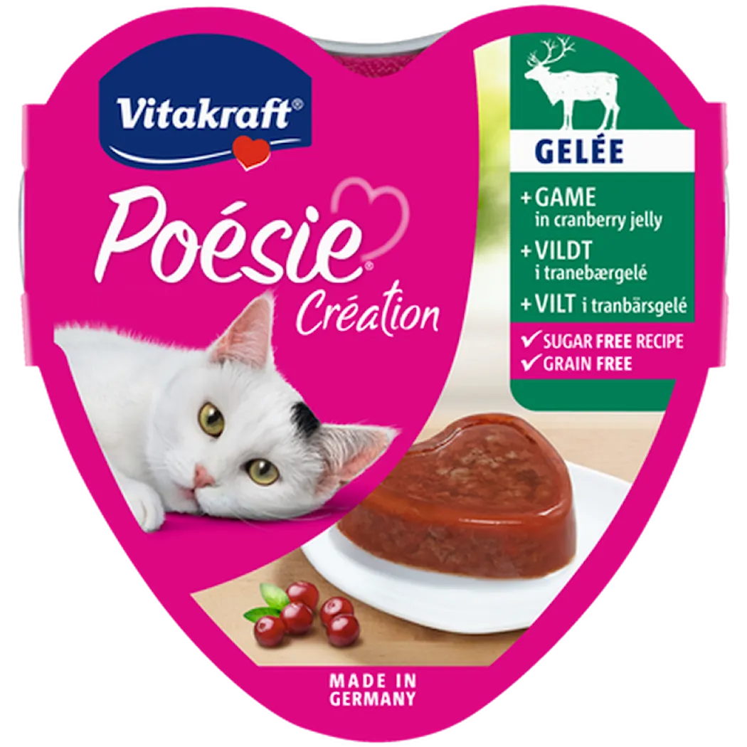 Vitakraft Poésie Création Game in Cranberry Jelly No Sugar Added