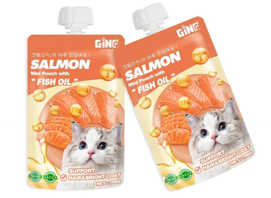 Gino Salmon Mini Pouch with Fish Oil