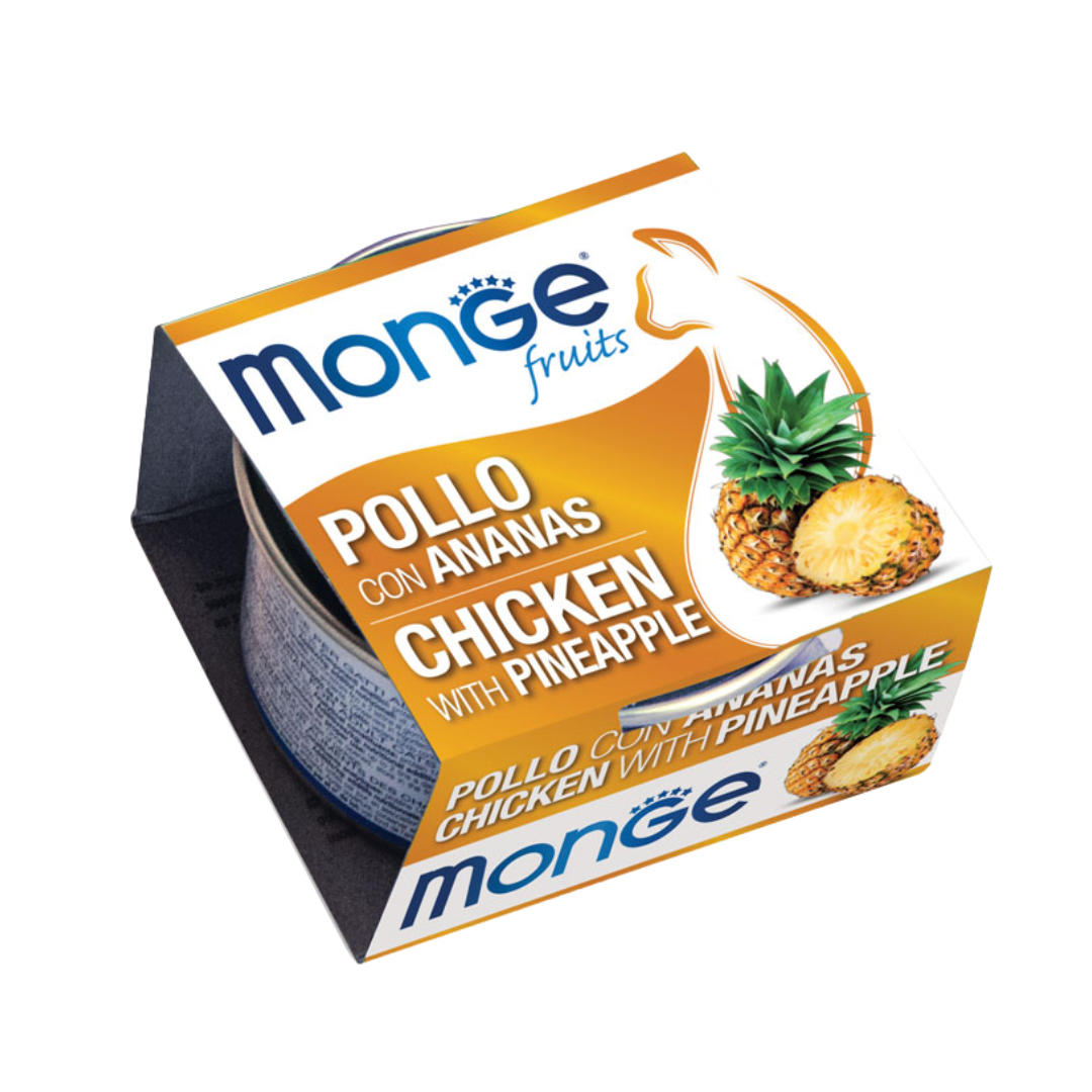 Monge Fruits Adult Cat Chicken Flakes with Pineapple