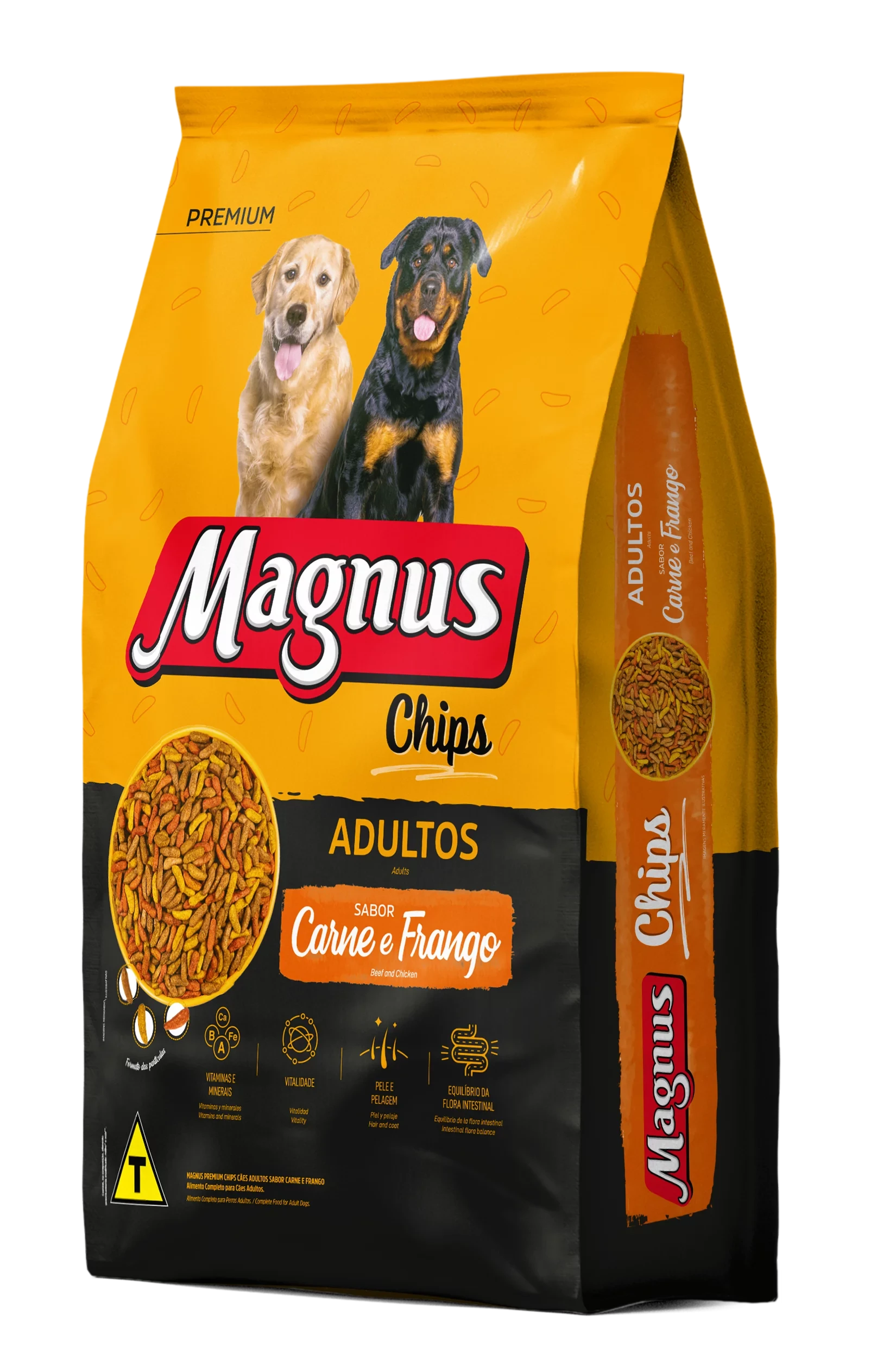 Magnus Premium Adult Dogs Chips – Beef & Chicken Flavor
