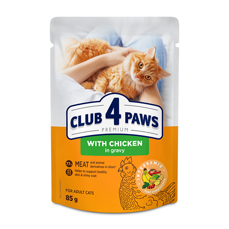 Club 4 Paws Premium – With Chicken in Gravy (85g)