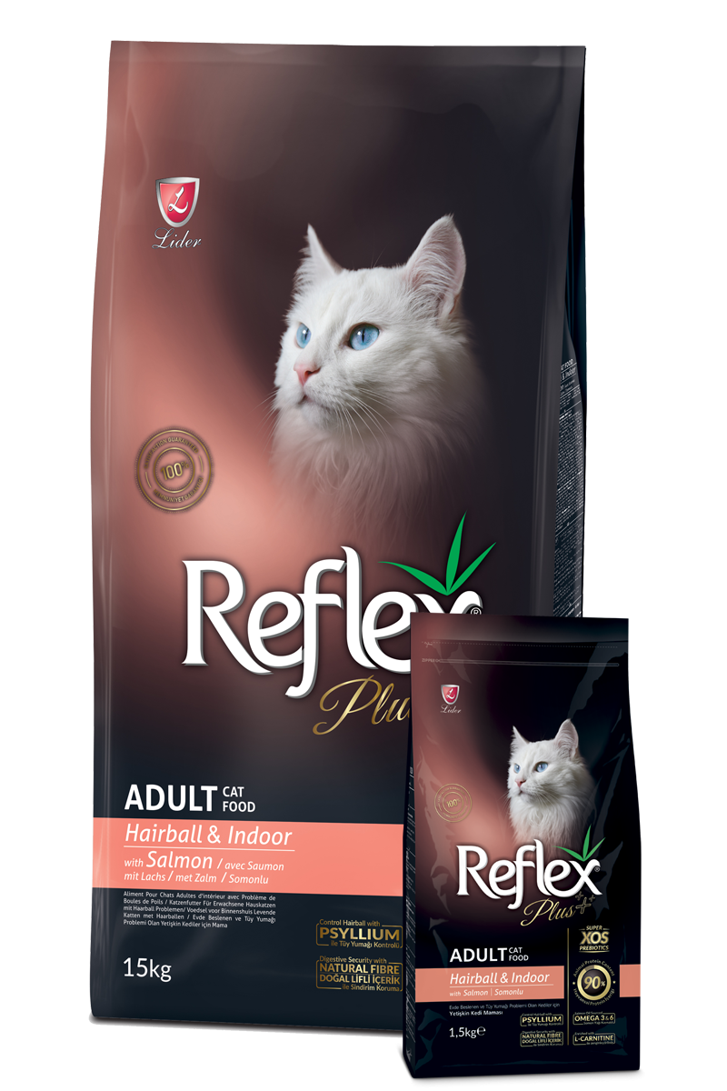 Reflex Plus Hairball Adult Cat Food with Salmon