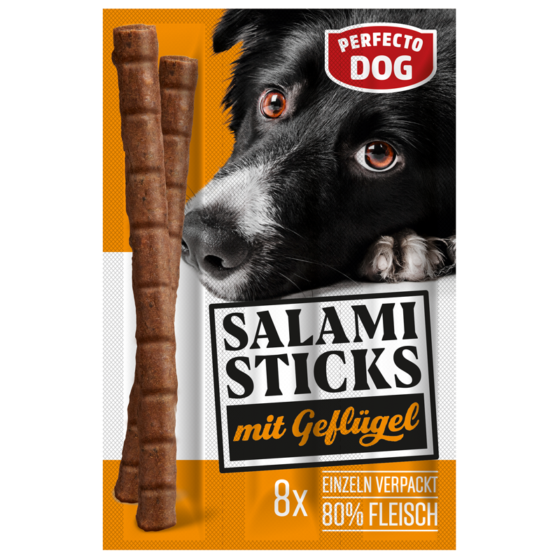 Perfecto Dog 8er Salami Sticks Geflügel