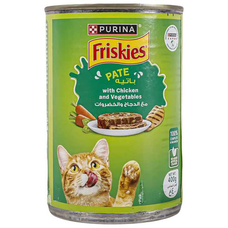 Purina Friskies Pate Wet Cat Food Chicken & Vegetables in Gravy