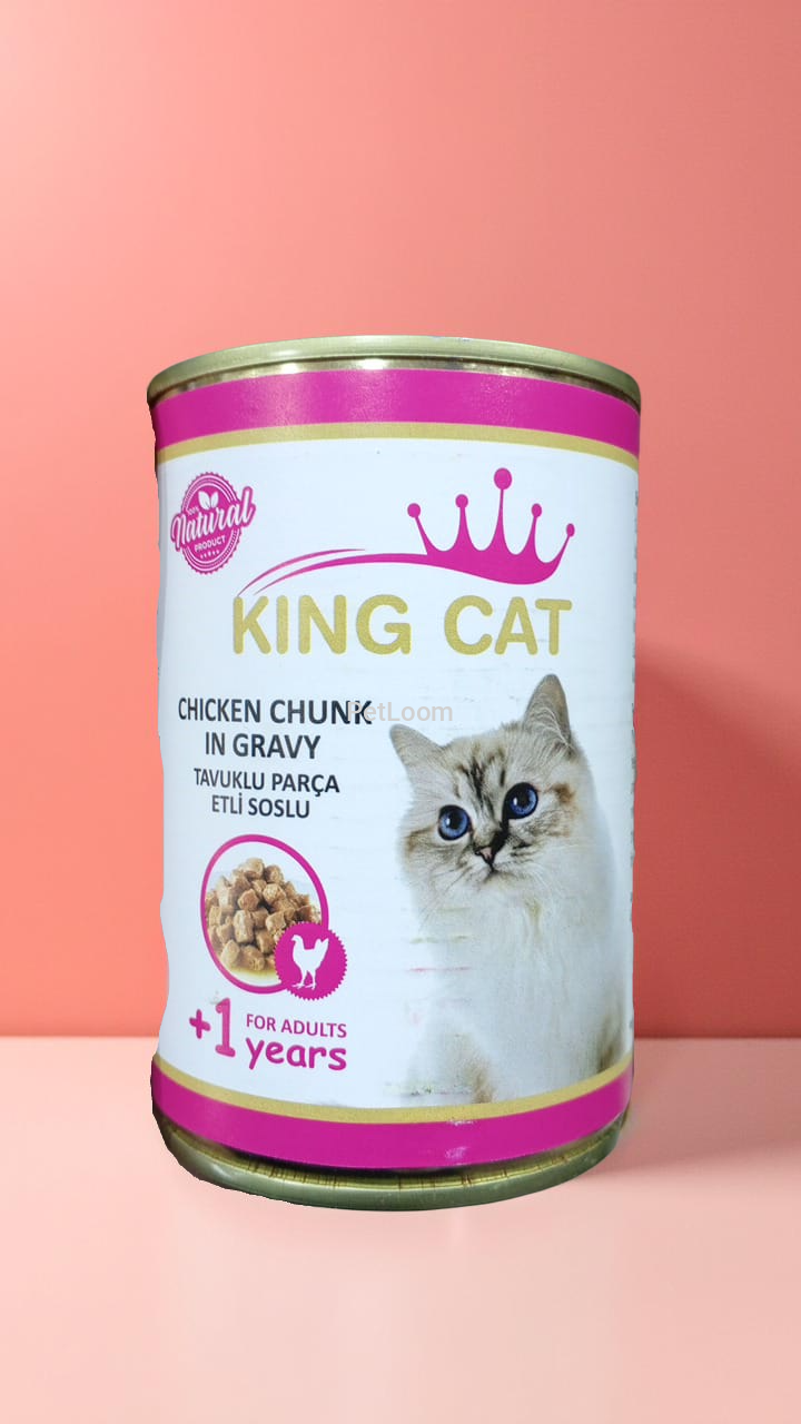 King Cat Chicken Chunk in Gravy – Wet Food for Adult Cats