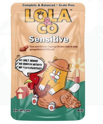 Lola & Co Sensitive Tuna and Chicken Topping Chicken Liver in Jelly