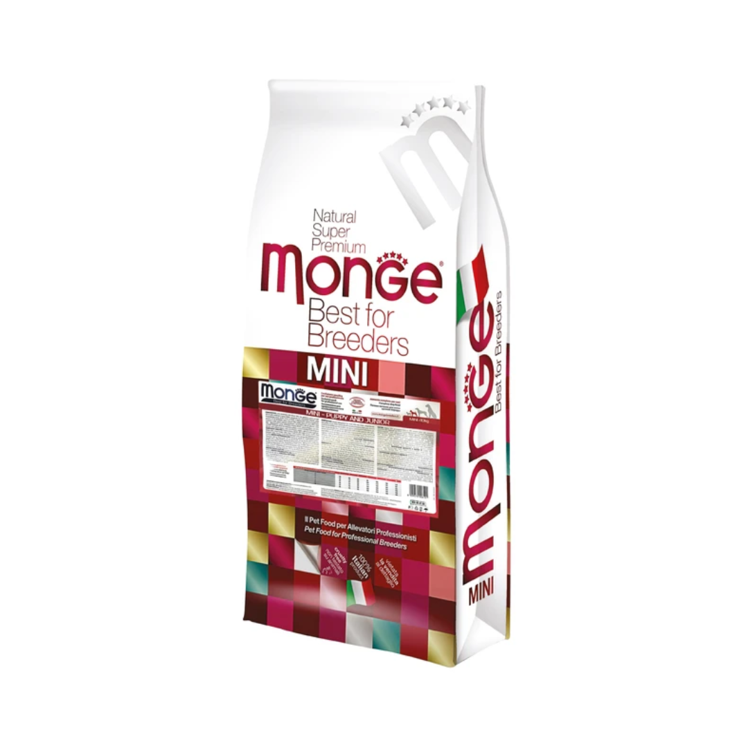 Monge Natural Superpremium Specialty Line Mini Puppy & Junior Dog Food – Chicken & Rice 15Kg