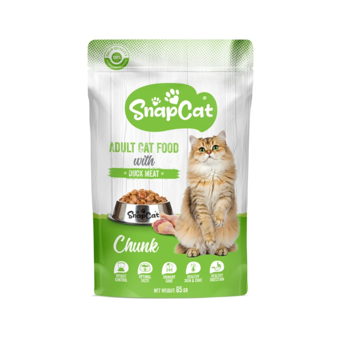 SnapCat Adult Cat Food Chunk with Duck Meat – Wet Cat Food