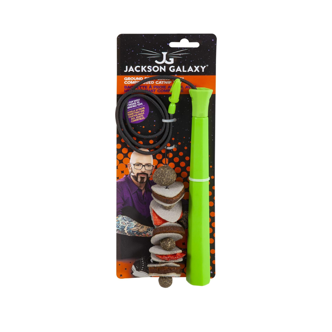 Jackson Galaxy Ground Prey Wand Compressed Catnip Toy