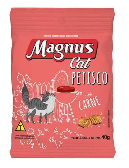 Magnus Cat Petisco Sabor Carne Adult Cat Treat Beef Flavour