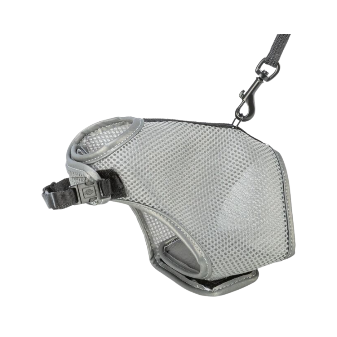 Trixie Soft Harness with Lead for Cats (Stomach Circumference: 28–42 cm | Lead: 1.20 m)