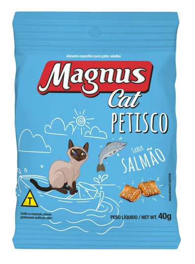 Magnus Cat Petisco Sabor Salmão Adult Cat Treat Salmon Flavour