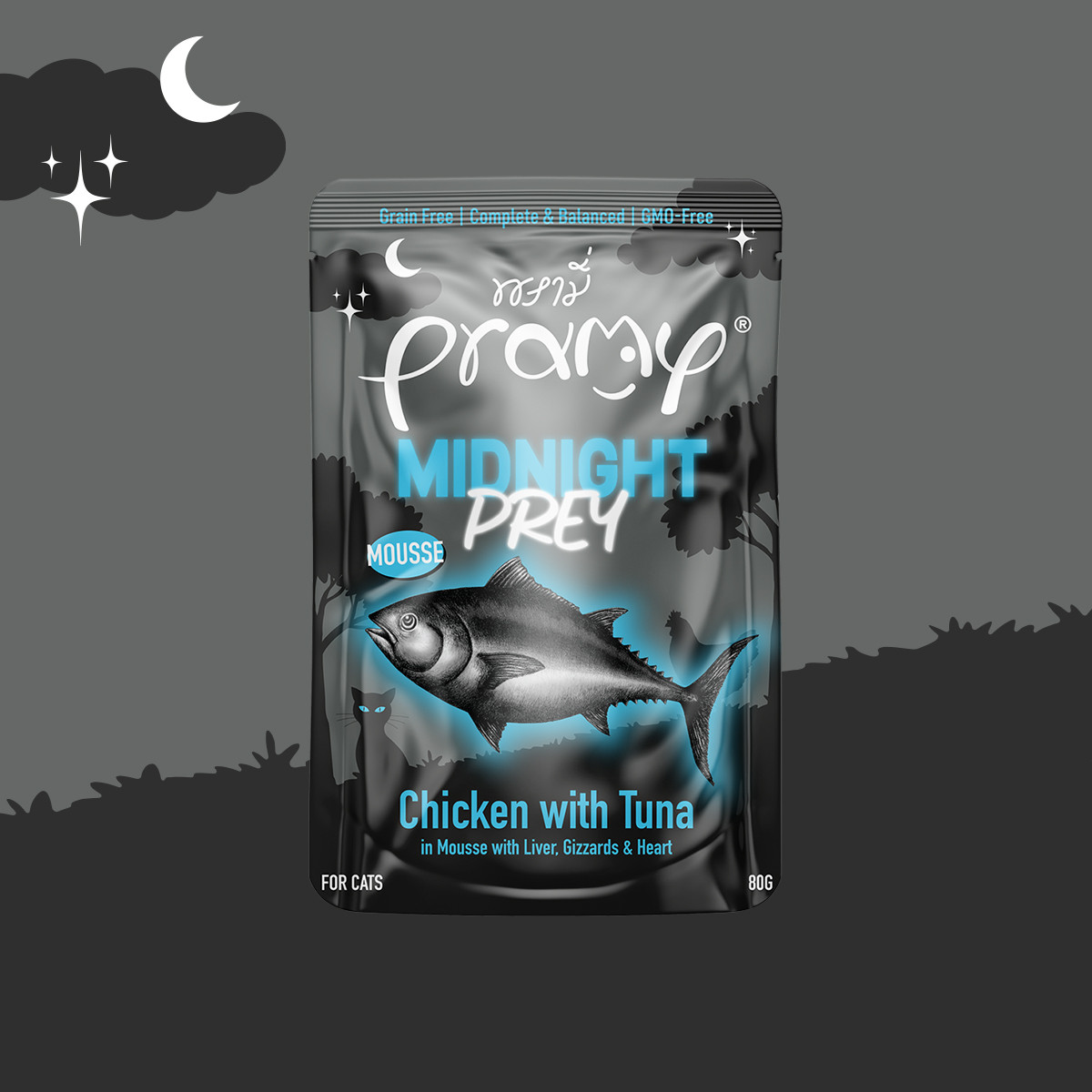 Pramy Midnight Prey Chicken with Tuna in Mousse Recipe