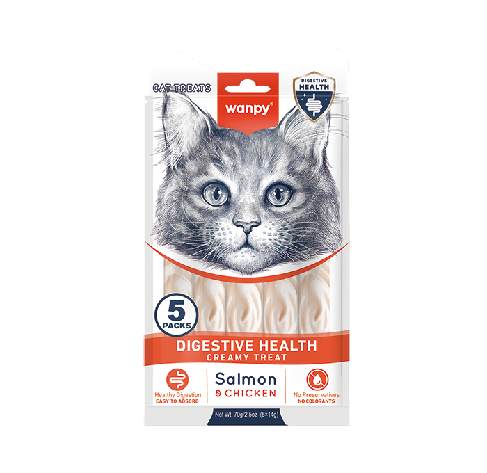 Wanpy Digestive Health Creamy Treat Salmon & Chicken for Cats