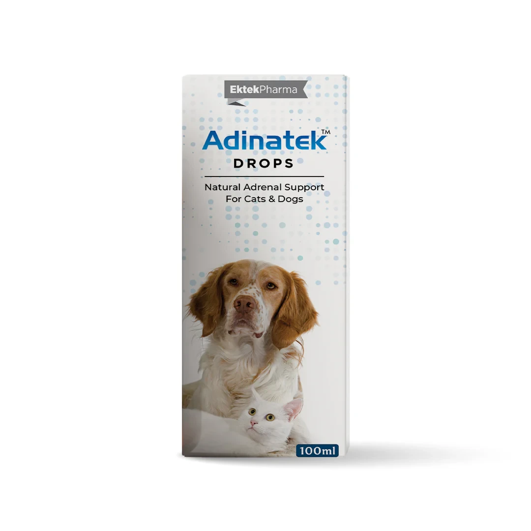Ektek Pharma Adinatek Drops – Natural Adrenal Support for Cats & Dogs (100ml)