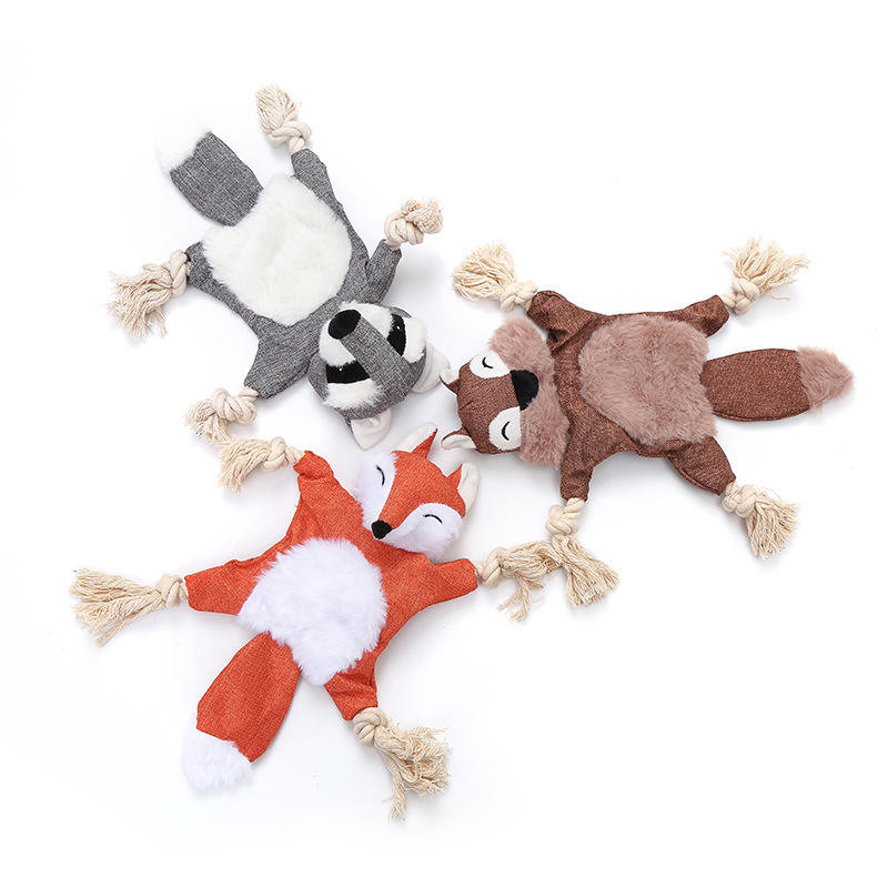 Animal Shape Durable Plush Interactive Dog Toys