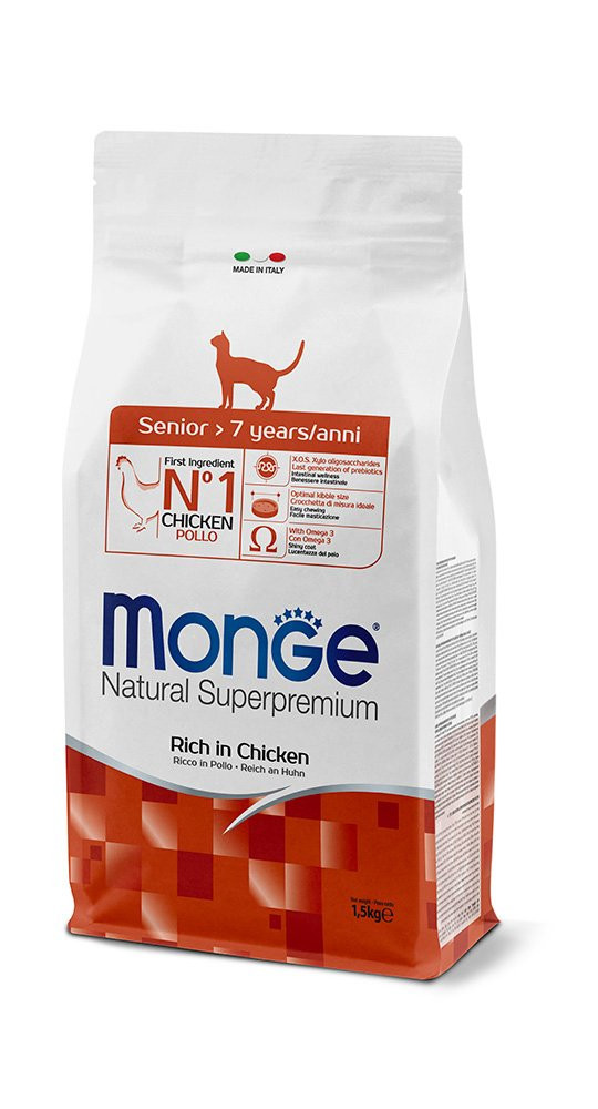 Monge Natural Superpremium Senior – Rich in Chicken 1.5kg
