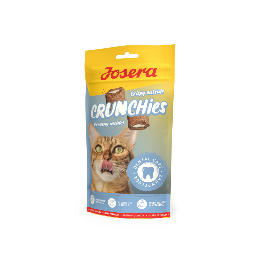 Josera Crunchies Dental – Crunchy Cat Treats with Creamy Filling