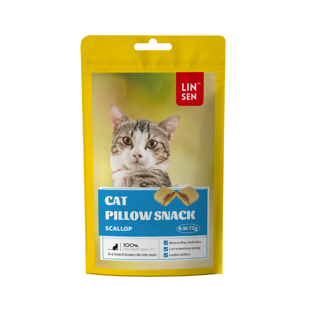 Linsen Cat Pillow Snack Scallop with Tuna Filling