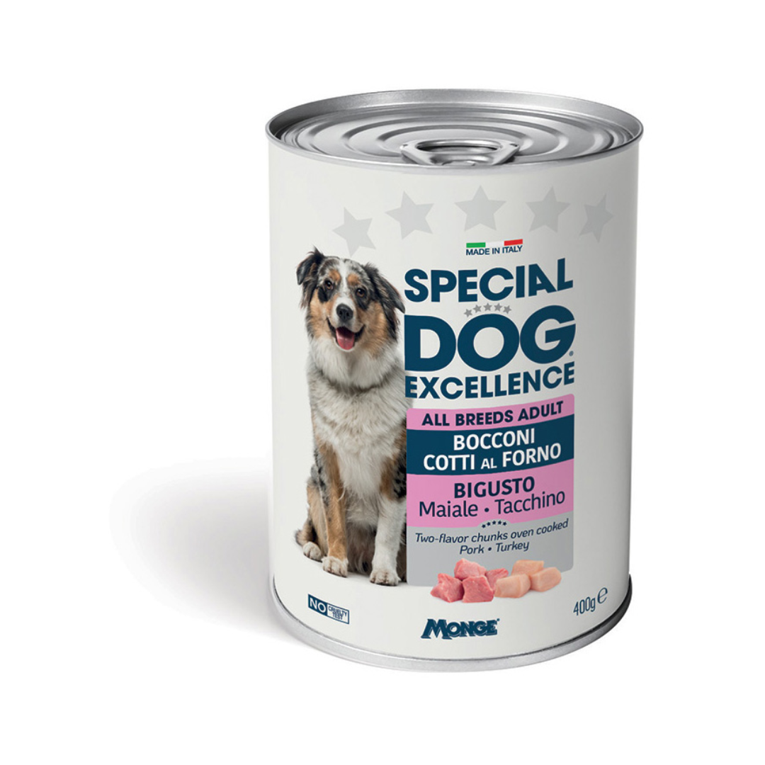 Special Dog Excellence Two-Flavor Pork and Turkey 400 gm