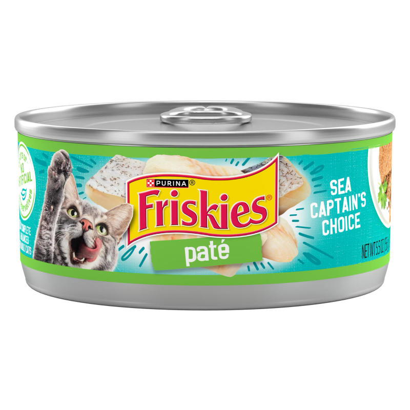 Friskies Paté Sea Captain’s Choice Wet Cat Food 156gm