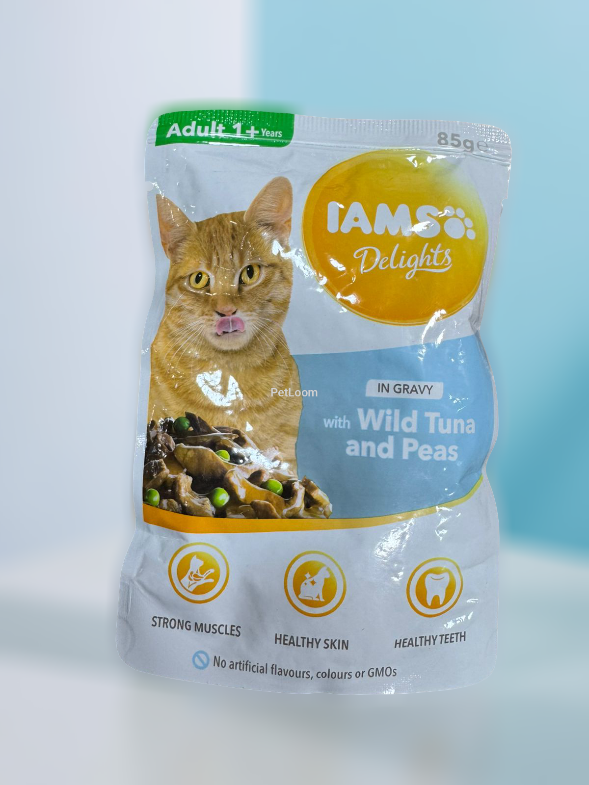 IAMS Delights Cat Food with Wild Tuna & Peas in Gravy