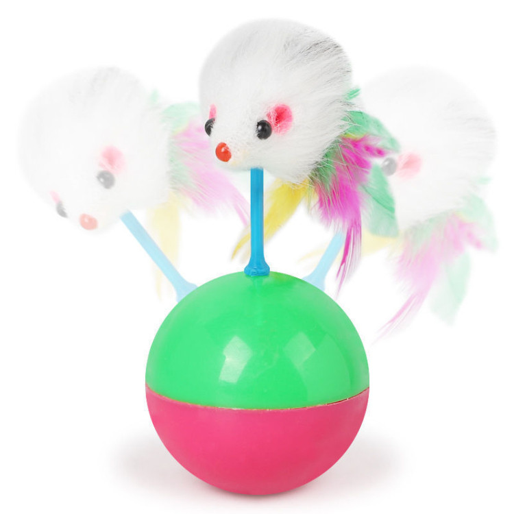 Interactive Tumbler Mouse Toy for Cats