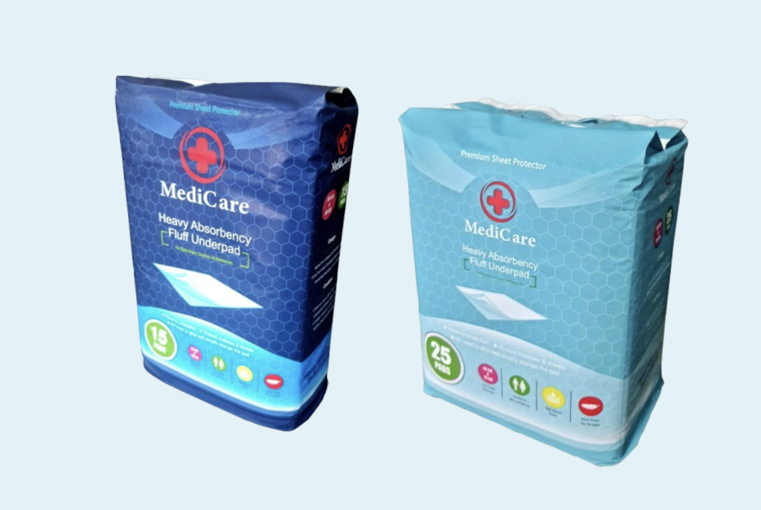 MediCare Disposable Underpads – Medical-Grade Absorbent Pads for Multi-Purpose Use