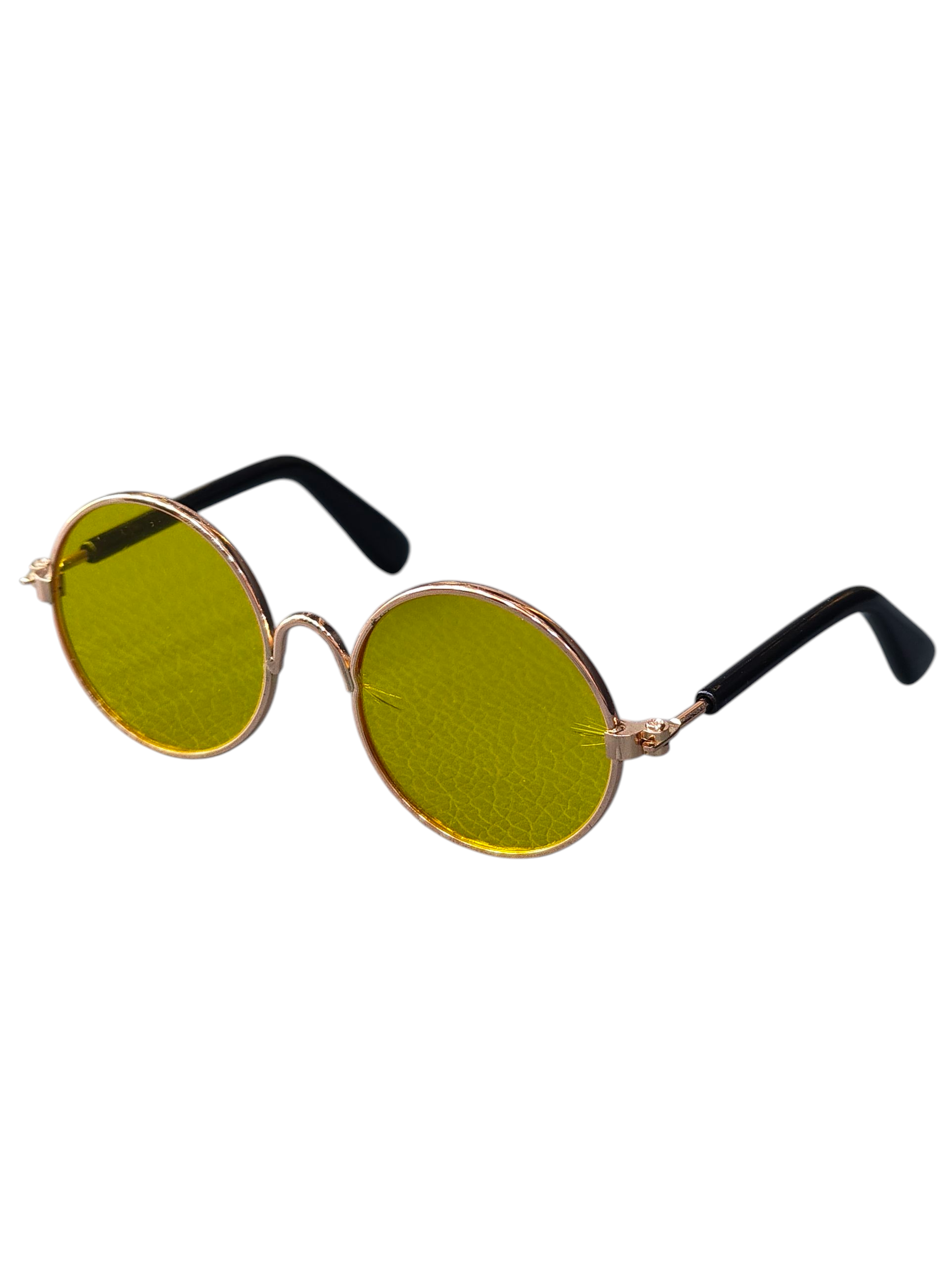 Yellow Round Sunglasses for Dogs & Cats