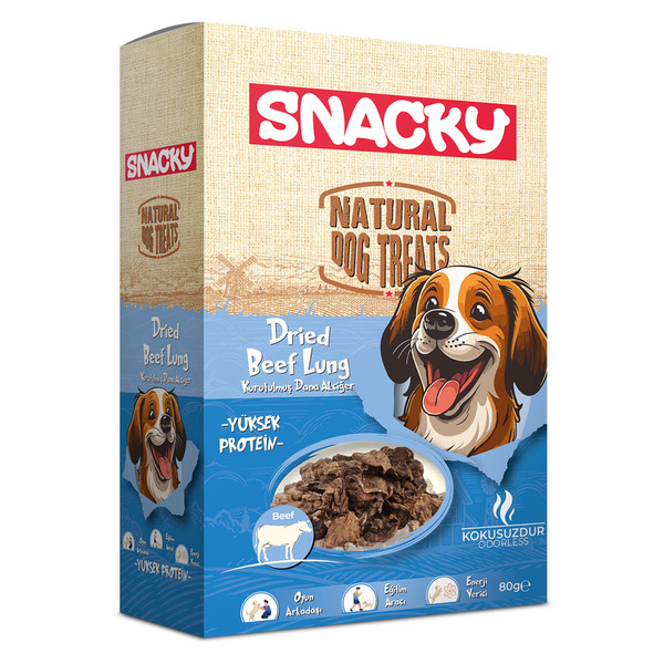 Snacky Dog Treat Dried Beef Lung