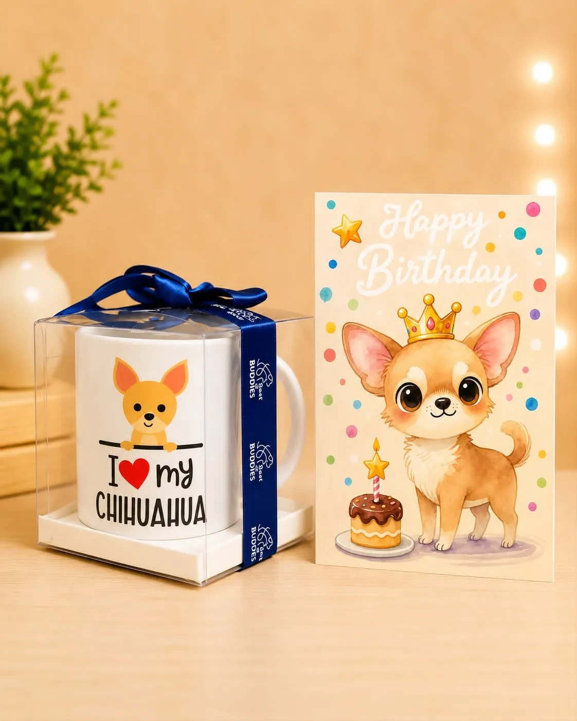 ‎ ‎I ❤️  My Chihuahua Birthday Gift Set