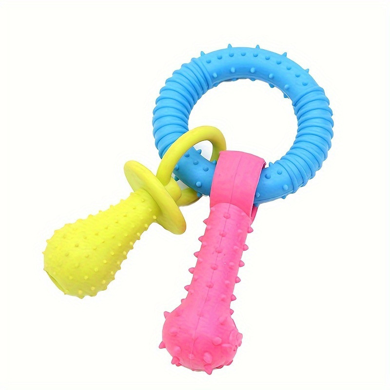 Teething Ring Chew Toy – Dental Care & Interactive Fun for Dogs
