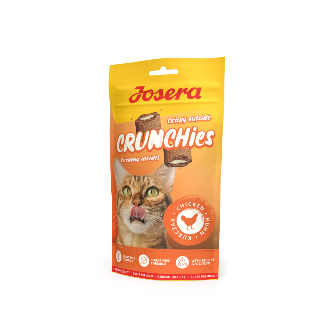 Josera Crunchies Chicken – Crunchy Cat Treats with Creamy Filling