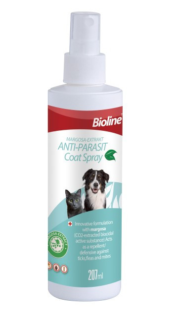 Bioline Anti-Parasit Coat Spray for Dogs & Cats (207ml)