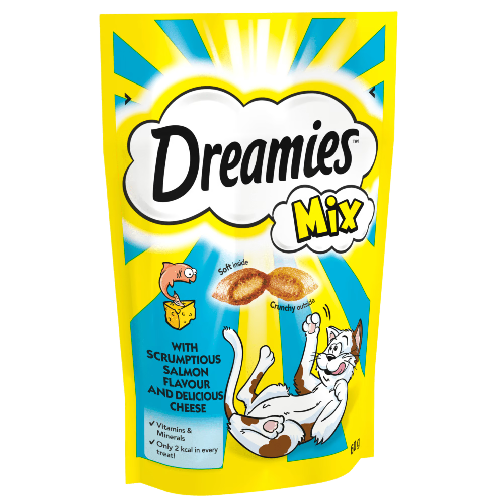 DREAMIES™ Mix Cat Treat Biscuits with Salmon Flavour & Cheese