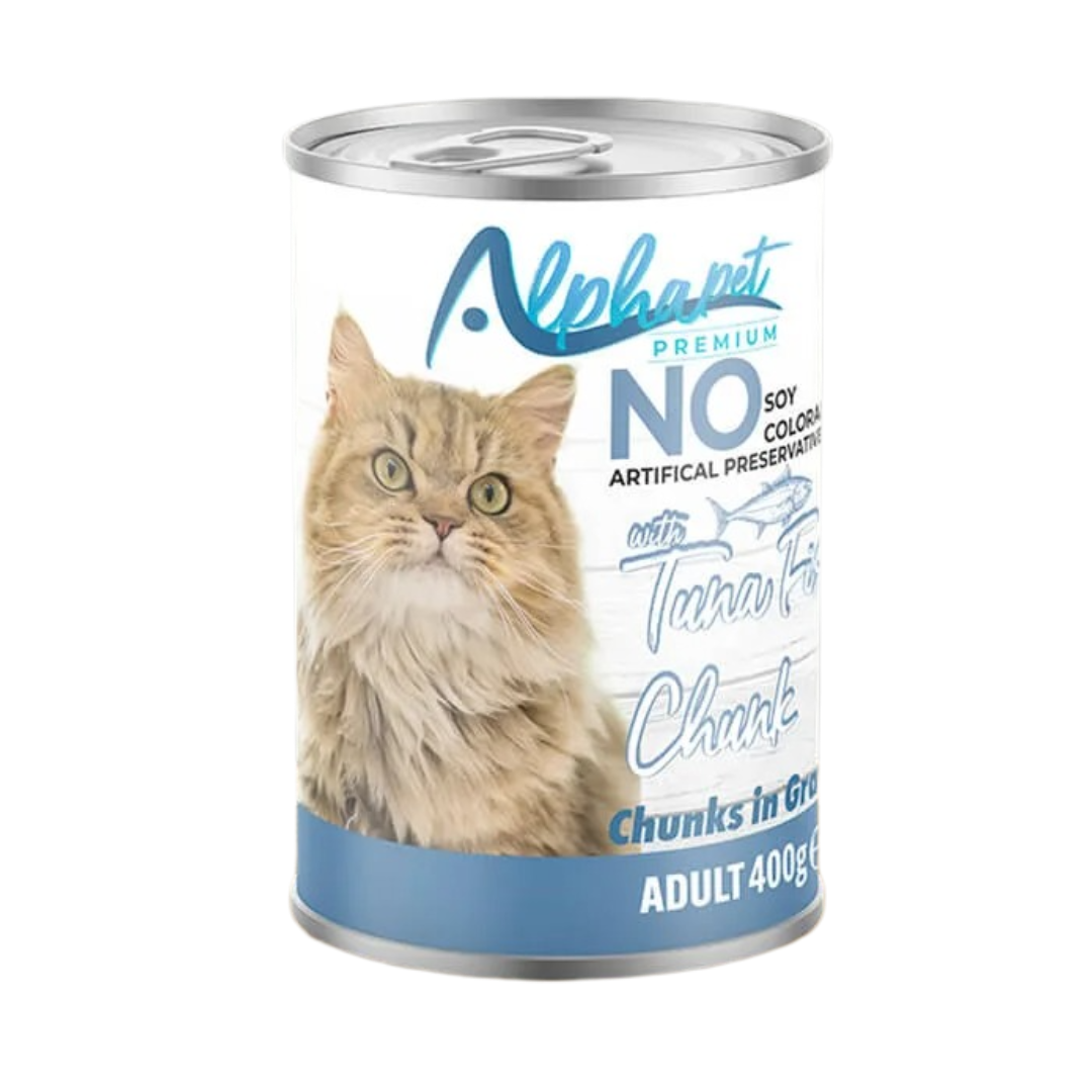 Alphapet Premium Adult Cat Food – Tuna Fish Chunks in Gravy