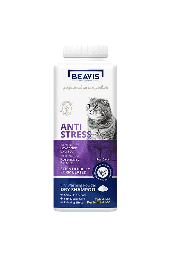 Beavis Anti-Stress Dry Shampoo for Cats – Talc-Free & Perfume-Free