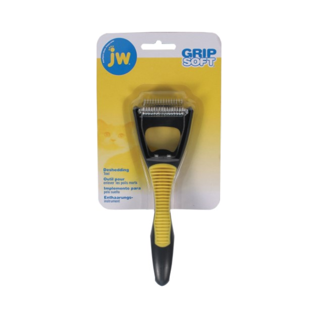 JW GripSoft Deshedding Tool for Dogs & Cats