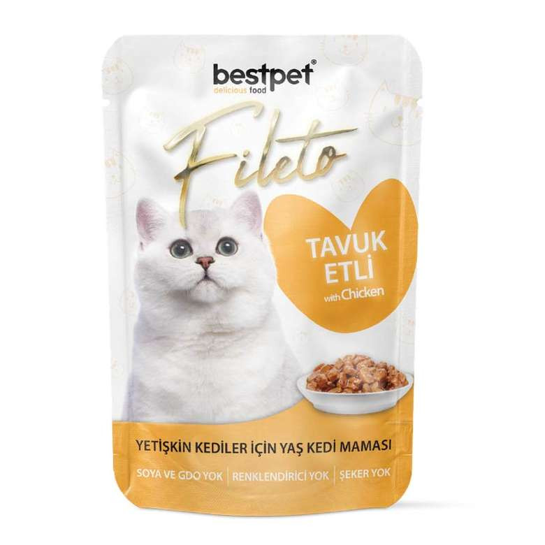 Bestpet Fileto Wet Cat Food with Chicken 85gm