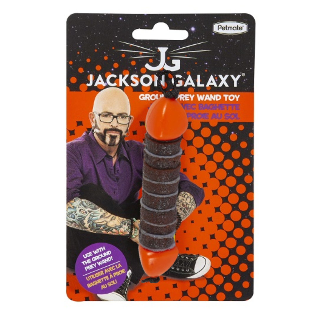 Jackson Galaxy Ground Prey Wand Toy Attachment (Assorted Colors)