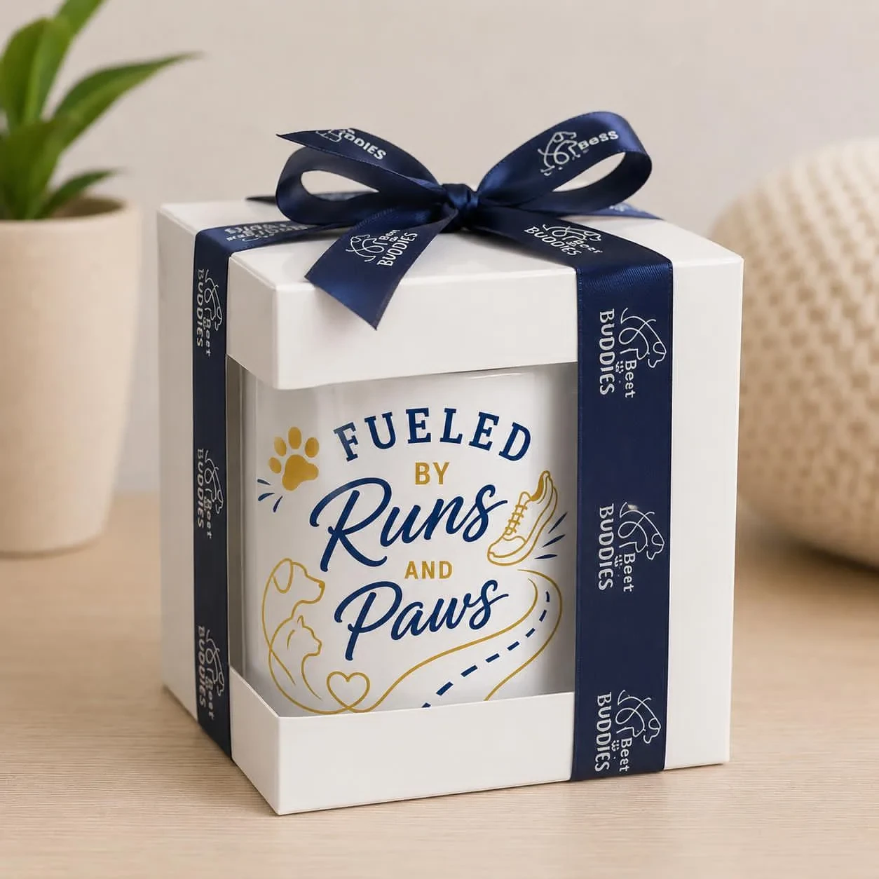 Fueled by Runs and Paws Gift Mug
