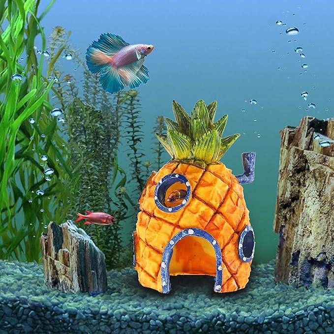Pineapple House Aquarium Ornament