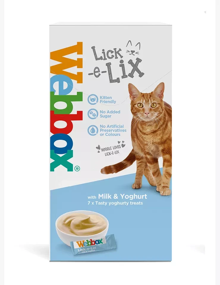 Webbox Lick-e-Lix with Milk & Yoghurt – 7 x 10 g