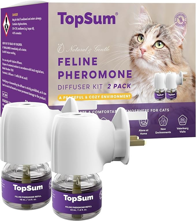TopSum Feline Pheromone Diffuser Kit – 2 Pack